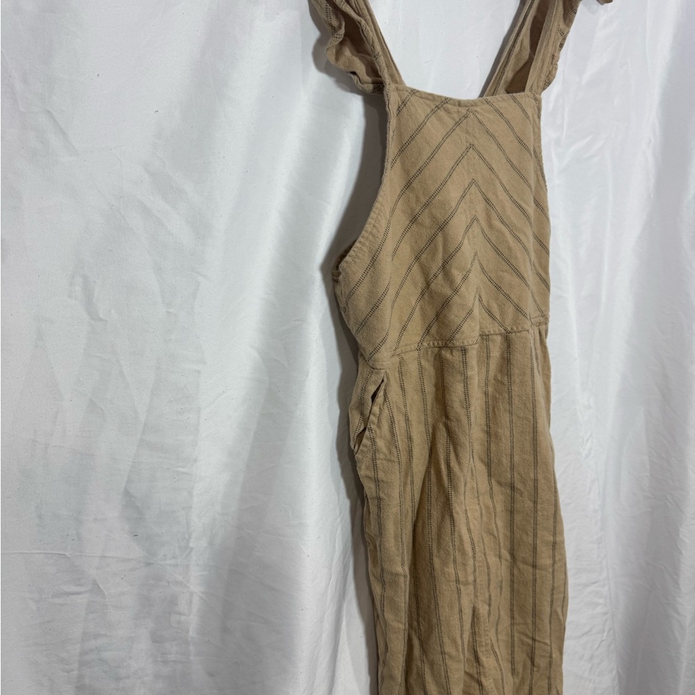 Orange Creek Tan Striped Midi Dress | Women’s Small - Picture 2 of 12